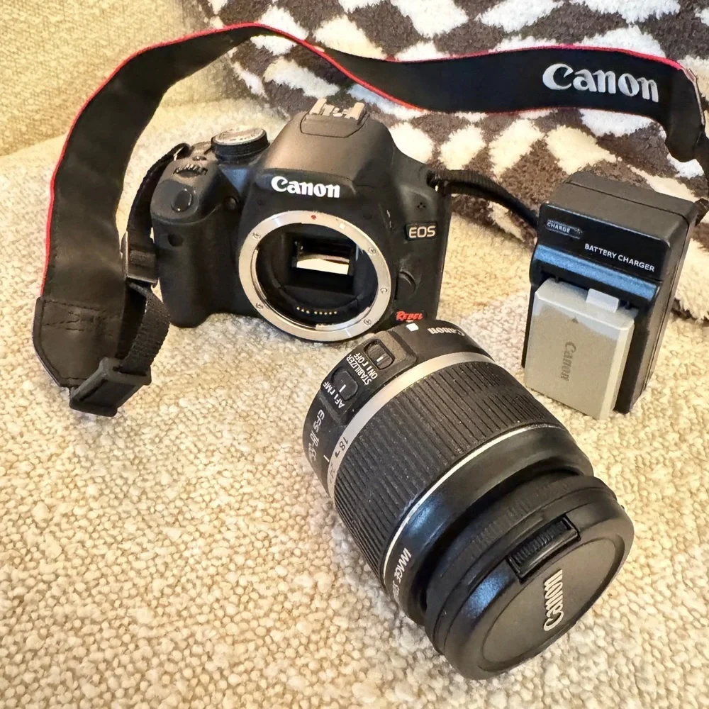 Canon EOS Rebel T1i Black Digital Camera Sleek Design